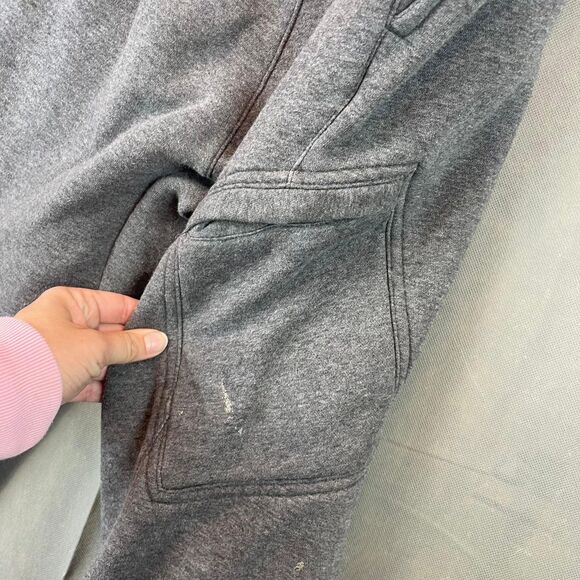 Nike Sweatpants Men X-Large Gray Athletic Joggers Warm Pocket Drawstring Comfort - Picture 8 of 10